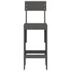 vidaXL Barhocker 2 Stk. Grau 40x48,5x115,5 cm Massivholz Kiefer