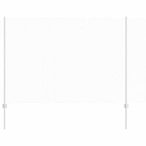 vidaXL Sechseckzaun mit Pfosten 10 x 1,6 m Verzinkter Stahl Silber