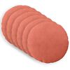 vidaXL Kissenbezug 6 pcs HEERLEN Rot-Orange &Oslash; 30 cm Cord