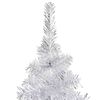 vidaXL K&uuml;nstlicher Weihnachtsbaum Beleuchtung & Kugeln Silber 120 cm