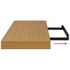 vidaXL Wandregal 2 pcs Beige 80 x 23,5 x 4 cm Holzwerkstoff