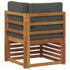 vidaXL Outdoor Ecksofa Massivholz Akazie Natur