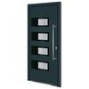 vidaXL Haust&uuml;r Anthrazit 100x210 cm Aluminium und PVC