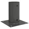 vidaXL runder Bodenanker 12 Stk. Anthrazit 15 x 15 x 15 cm Metall