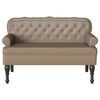 vidaXL Chesterfield Bank Cappuccino 119,5 x 64,5 x 75 cm Kunstleder