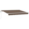 vidaXL Ausziehbare Markise Taupe 600 x 350 cm Stoff und Aluminium