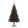vidaXL Weihnachtsbaum mit 150 LEDs mit Ständer Schwarz 120 cm PVC