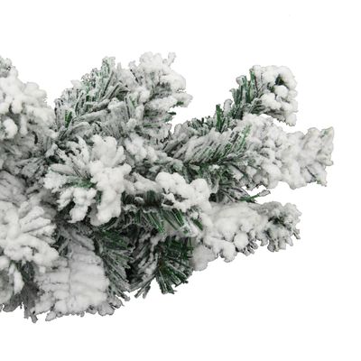 vidaXL Weihnachtsgirlande mit Schnee Grün 10 m PVC