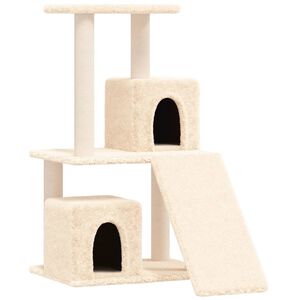 vidaXL Kratzbaum mit Sisal-Kratzs&auml;ulen Creme 82 cm
