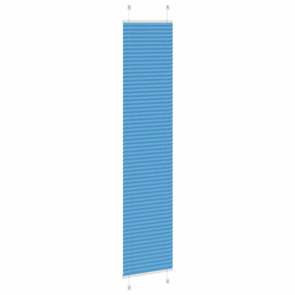 vidaXL Plissee Blau 45x200 cm Stoffbreite 44,4 cm Polyester