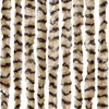 vidaXL Fliegenvorhang Beige und Braun 100x200 cm Chenille