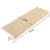 vidaXL Stufenmatten 15 Stk. 65x21x4 cm Hellbeige Rechteckiger Rand