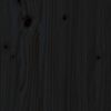 vidaXL Gartenhocker Schwarz 120x80 cm Massivholz Kiefer