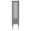 vidaXL Trellis mit Spike Grau 43 x 6 x 165 cm PP