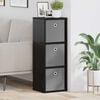 vidaXL Sideboard Schwarz Eichen-Optik 30,5 x 27 x 84,5 cm