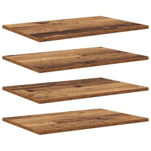 vidaXL Regalbrett 4 pcs Braun 60 x 40 x 1,5 cm Holzwerkstoff