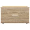 vidaXL Schubladenschrank mit Rad Braun 55 x 45 x 33,5 cm Holzwerkstoff