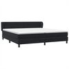 vidaXL Boxspringbett mit Matratzen Schwarz 200x210 cm Samt