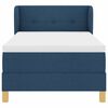 vidaXL Boxspringbett mit Matratze mit Kopfteil Blau 90 x 190 cm Stoff
