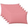 vidaXL Kissenbezug 6 stk. HEERLEN Rosa 50 x 80 cm Stoff