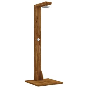 vidaXL Gartendusche 210,5 cm Massives Akazienholz und Edelstahl Natur