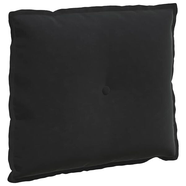 vidaXL Rücken Kissen Schwarz 60 x 50 cm Cordstoff