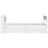 vidaXL Massivholzbett ohne Matratze Wei&szlig; 90x190 cm Kiefernholz