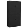 vidaXL B&uuml;roschrank Anthrazit 90x40x180 cm Stahl