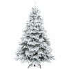 vidaXL K&uuml;nstlicher Weihnachtsbaum mit 300 LEDs Wei&szlig; 180 cm PE und PVC