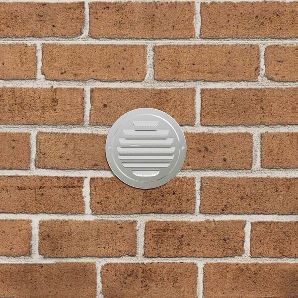 vidaXL L&uuml;ftungsgitter 4 pcs Silber 80 mm Edelstahl