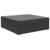vidaXL 5-tlg. Garten-Lounge-Set mit Auflagen Poly Rattan Schwarz