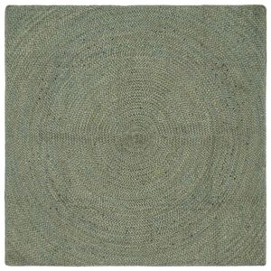 vidaXL Bereichsteppiche Olive Gr&uuml;n 160 x 160 cm Jute