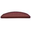 vidaXL Stufenmatten 30 Stk. 56x17x3 cm Bordeaux Halbrund