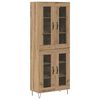 vidaXL Highboard Artisan-Eiche 69,5 x 34 x 180 cm Holzwerkstoff