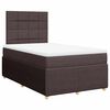 vidaXL Boxspringbett mit Matratze Dunkelbraun 120x200 cm Stoff