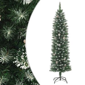 vidaXL K&uuml;nstlicher Weihnachtsbaum mit St&auml;nder Schlank 120 cm PVC