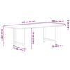 vidaXL Esstisch mit Baumkanten 220x100x74 cm Massivholz Eiche Rechteck