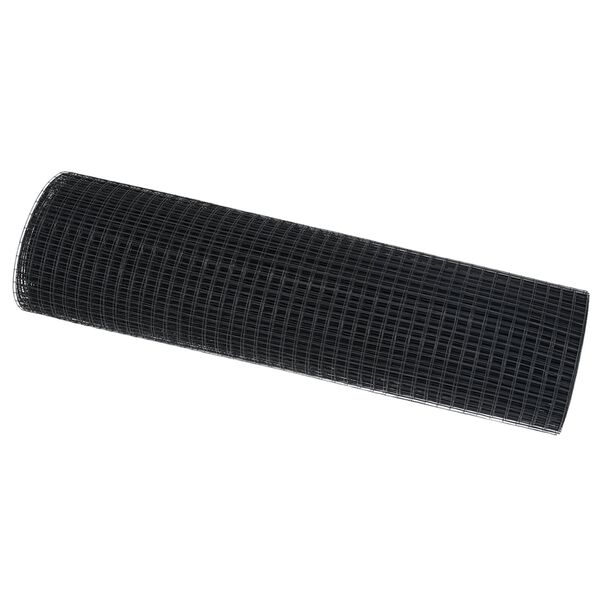 vidaXL Geschwei&szlig;ter Drahtzaun Grau 0,8 x 25 m