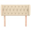 vidaXL Kopfteil mit Ohren Creme 103x23x78/88 cm Stoff