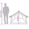vidaXL Campingzelt 2 Personen Braun Wasserdicht