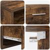 vidaXL Holzschrank Geräucherte Eiche 100,5 x 39 x 30 cm Holzwerkstoff