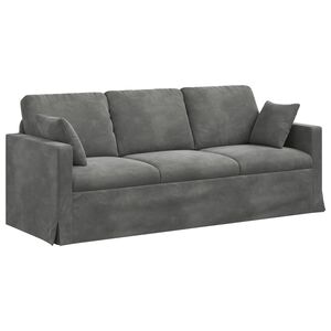 vidaXL Sofa Dunkelgrau 198 x 78 x 80 cm Samt