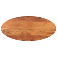 vidaXL Tischplatte 100x50x2,5 cm Oval Massivholz Akazie