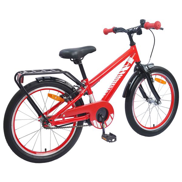 vidaXL Kinderfahrrad 18 Zoll f&uuml;r 5-7 Jahre alt Rot