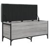 vidaXL Sitzbank mit Stauraum Grau Sonoma 102x42x45 cm Holzwerkstoff