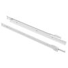 vidaXL Schubladenschiene 2 Stk. Wei&szlig; 400 mm Stahl