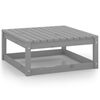 vidaXL 6-tlg. Garten-Lounge-Set Grau Massivholz Kiefer