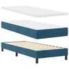 vidaXL Boxspringbett mit Matratze Dunkelblau 80 x 200 cm Samt