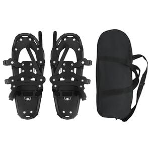 vidaXL 3 in 1 Schneeschuhe Schwarz 53,5 x 21 cm Aluminium und HDPE