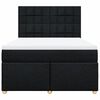 vidaXL Boxspringbett mit Matratze Schwarz 140x200 cm Stoff